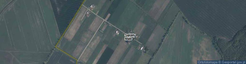 Zdjęcie satelitarne Sąkieły Małe ul.